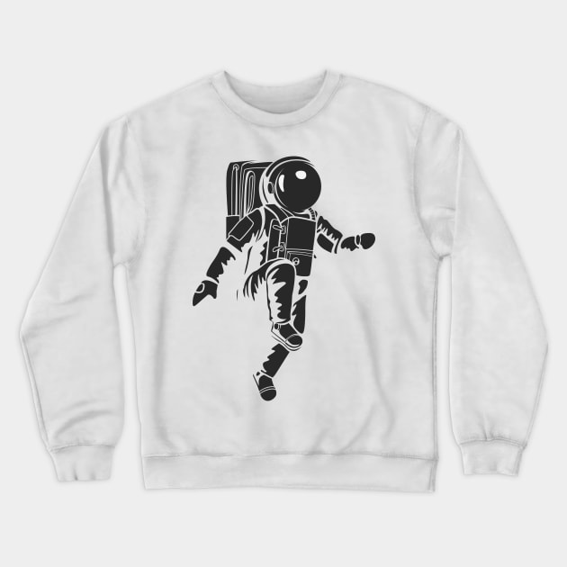 Moonwalk in space Crewneck Sweatshirt by Whatastory